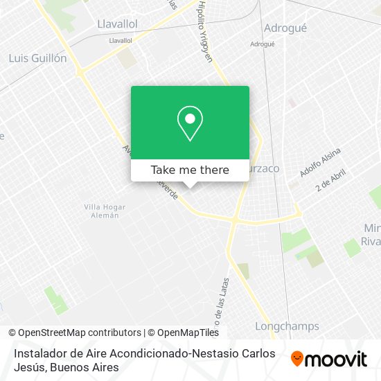 Mapa de Instalador de Aire Acondicionado-Nestasio Carlos Jesús
