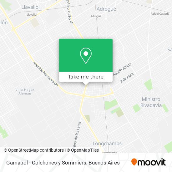 Gamapol - Colchones y Sommiers map