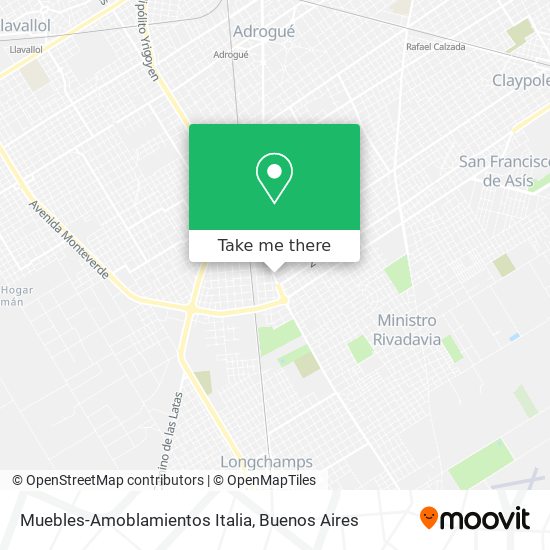 Muebles-Amoblamientos Italia map