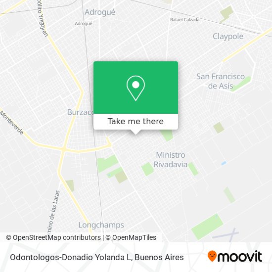 Odontologos-Donadio Yolanda L map