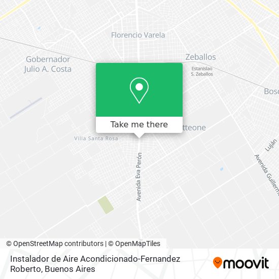 Mapa de Instalador de Aire Acondicionado-Fernandez Roberto