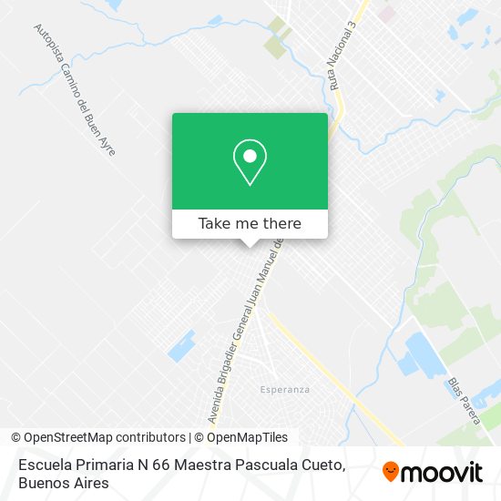 Mapa de Escuela Primaria N 66 Maestra Pascuala Cueto
