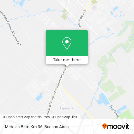 Metales Beto Km 36 map