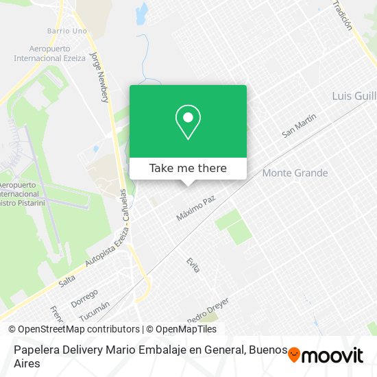 Mapa de Papelera Delivery Mario Embalaje en General