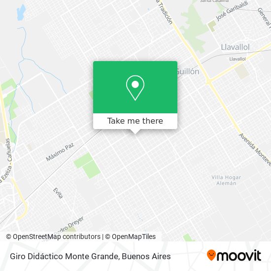 Mapa de Giro Didáctico Monte Grande
