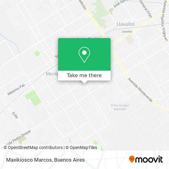 Maxikiosco Marcos map