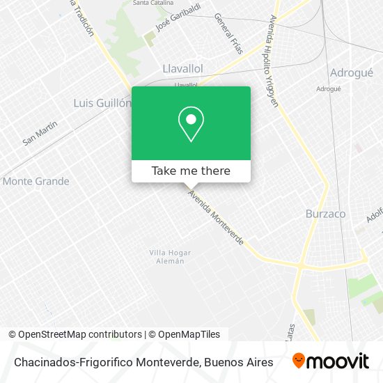 Chacinados-Frigorifico Monteverde map
