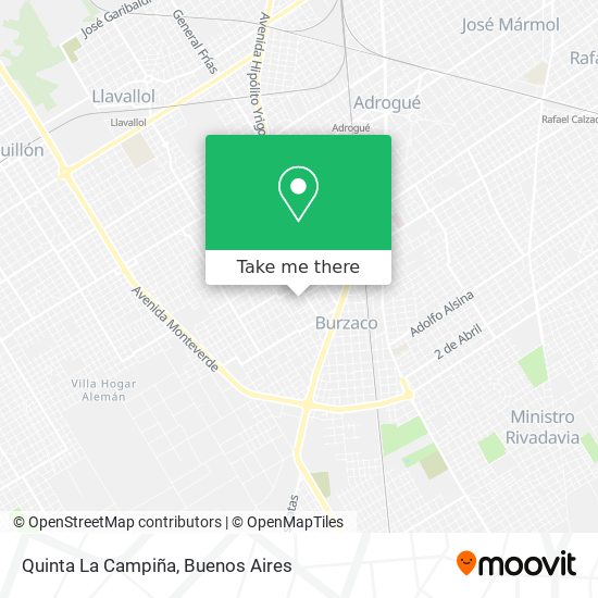 Quinta La Campiña map