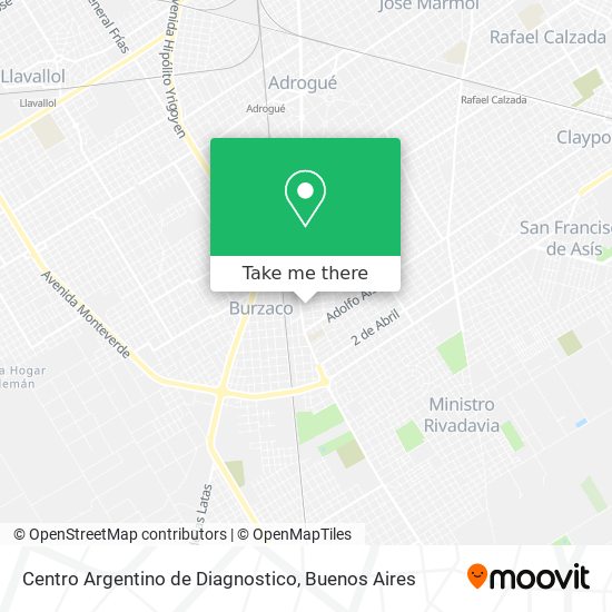Centro Argentino de Diagnostico map