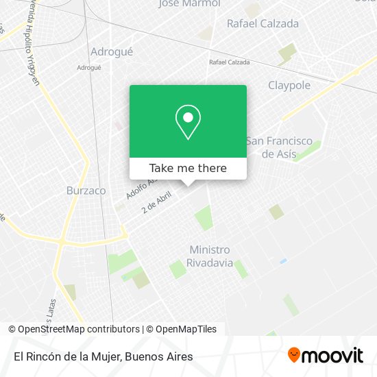 El Rincón de la Mujer map