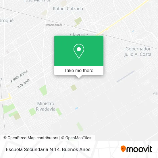 Escuela Secundaria N 14 map
