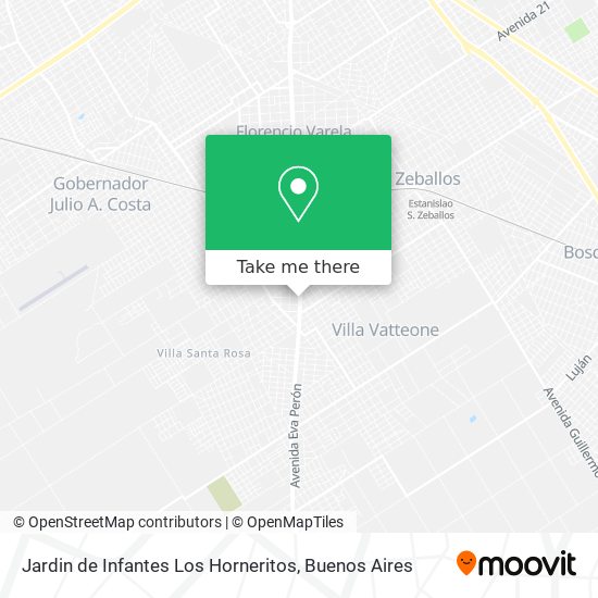 Jardin de Infantes Los Horneritos map