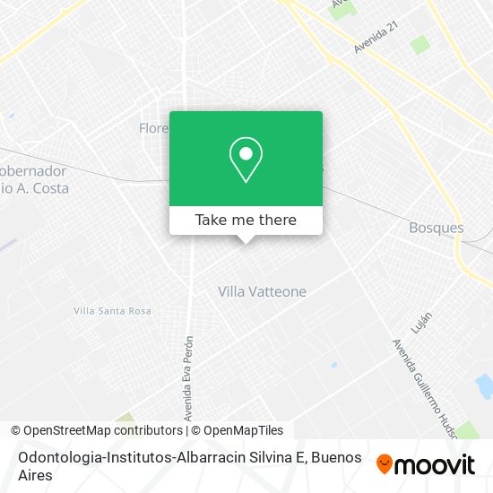 Odontologia-Institutos-Albarracin Silvina E map