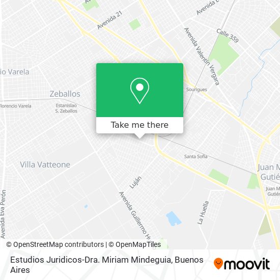 Estudios Juridicos-Dra. Miriam Mindeguia map