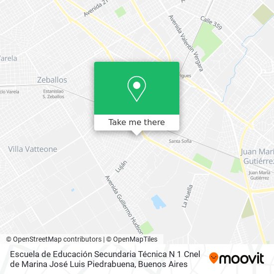 Escuela de Educación Secundaria Técnica N 1 Cnel de Marina José Luis Piedrabuena map