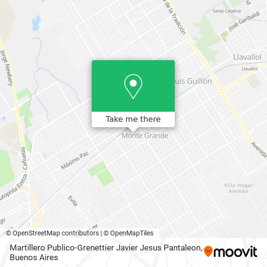 Martillero Publico-Grenettier Javier Jesus Pantaleon map