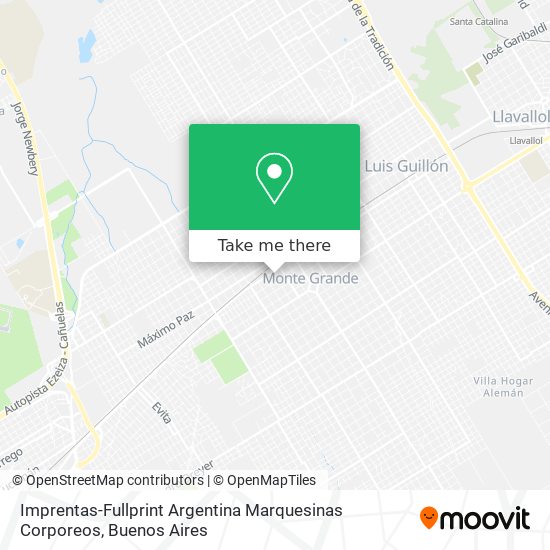 Mapa de Imprentas-Fullprint Argentina Marquesinas Corporeos