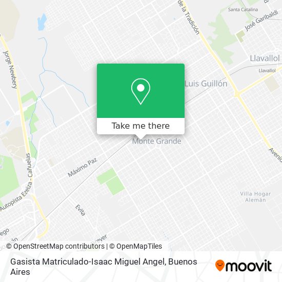 Gasista Matriculado-Isaac Miguel Angel map