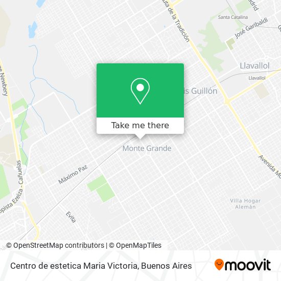 Mapa de Centro de estetica Maria Victoria