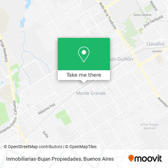 Inmobiliarias-Bujan Propiedades map