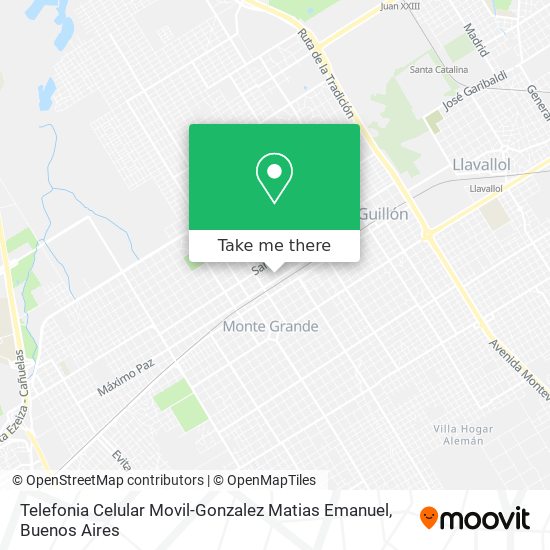 Telefonia Celular Movil-Gonzalez Matias Emanuel map
