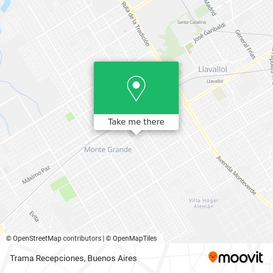 Trama Recepciones map