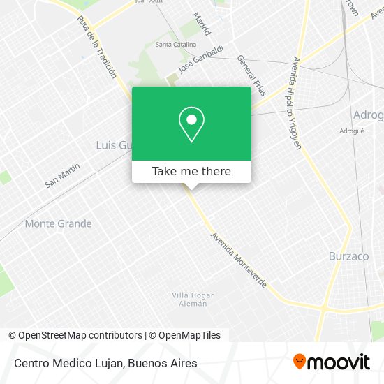 Centro Medico Lujan map