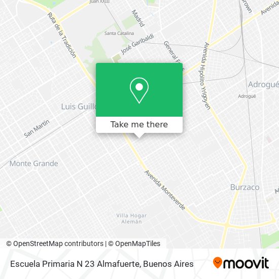 Escuela Primaria N 23 Almafuerte map