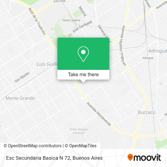 Esc Secundaria Basica N 72 map