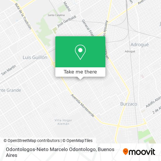 Odontologos-Nieto Marcelo Odontologo map