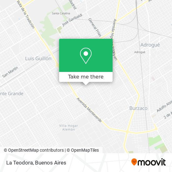 Mapa de La Teodora