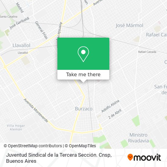 Juventud Sindical de la Tercera Sección. Cnsp map