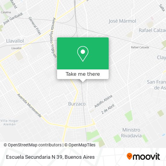 Mapa de Escuela Secundaria N 39