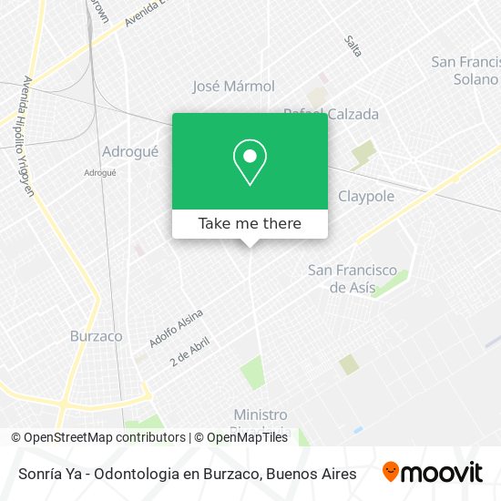 Sonría Ya - Odontologia en Burzaco map