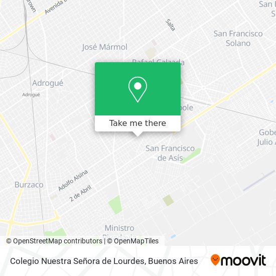 Colegio Nuestra Señora de Lourdes map
