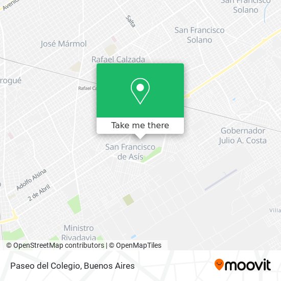 Paseo del Colegio map