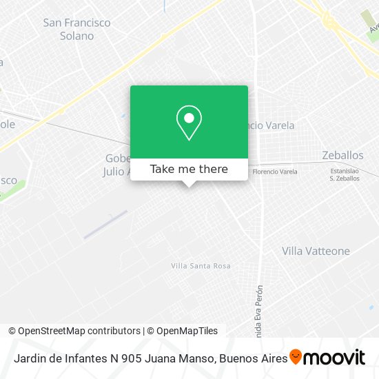 Jardin de Infantes N 905 Juana Manso map
