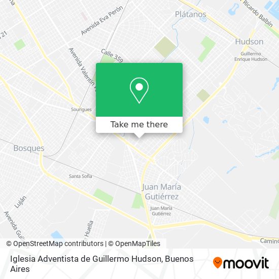 Iglesia Adventista de Guillermo Hudson map