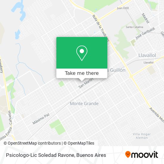 Psicologo-Lic Soledad Ravone map