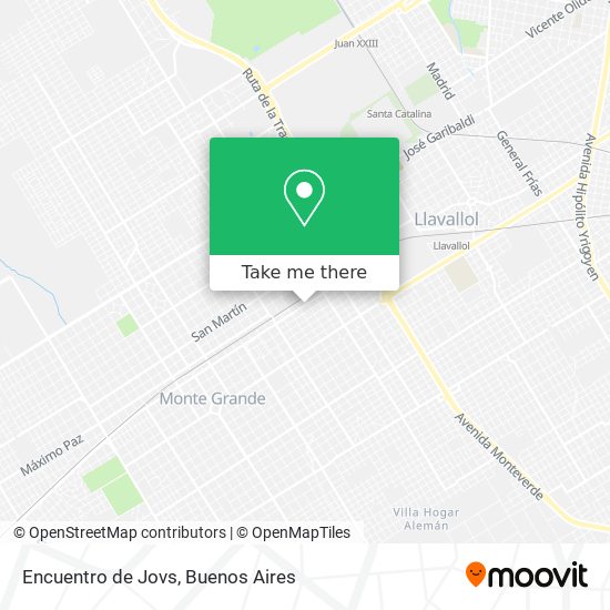 Encuentro de Jovs map