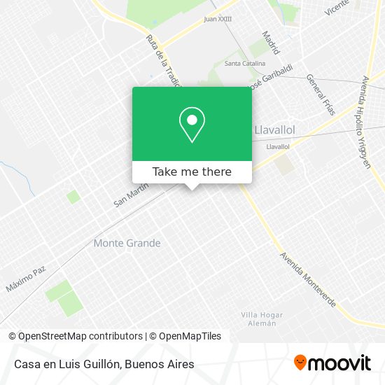 Casa en Luis Guillón map