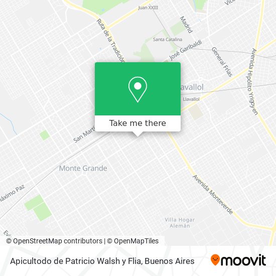 Apicultodo de Patricio Walsh y Flia map