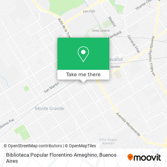 Mapa de Biblioteca Popular Florentino Ameghino