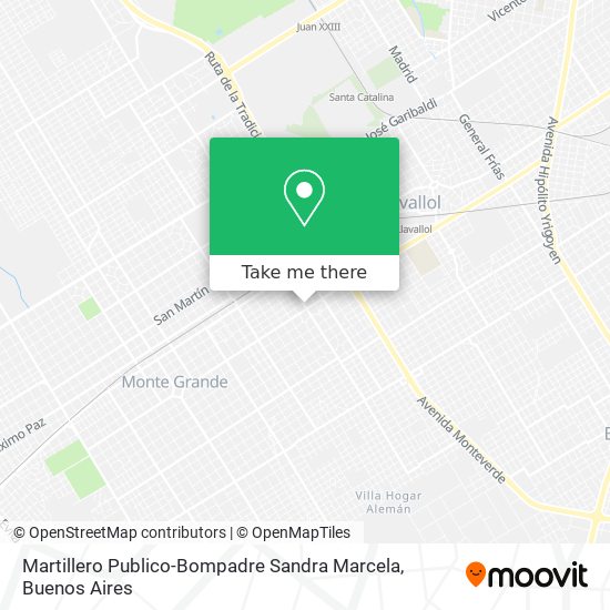 Martillero Publico-Bompadre Sandra Marcela map
