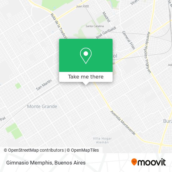 Mapa de Gimnasio Memphis