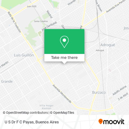 Mapa de U S Dr F C Payas