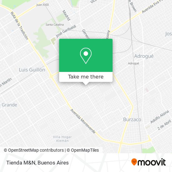 Tienda M&N map