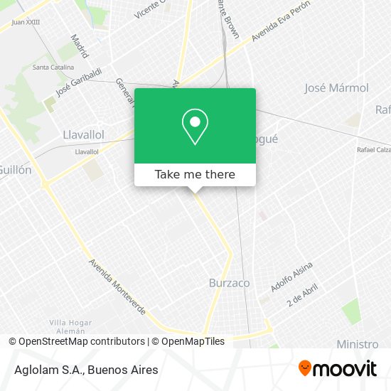 Mapa de Aglolam S.A.
