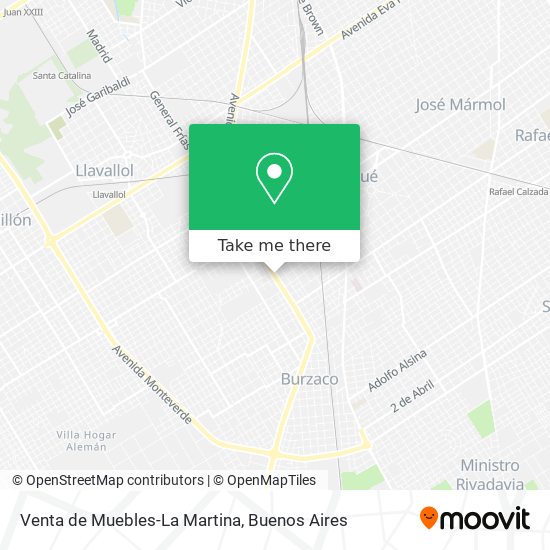 Venta de Muebles-La Martina map