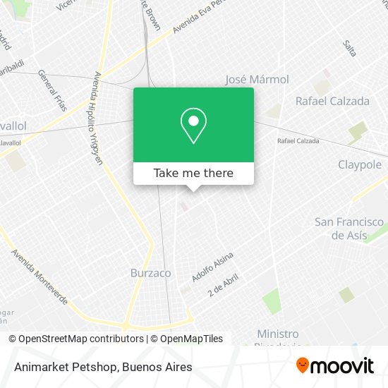Animarket Petshop map